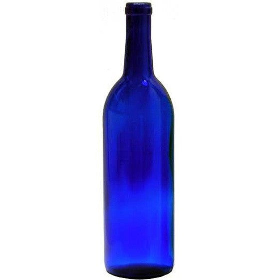 750 ml Bordeaux Bottles - Cobalt 12 pack